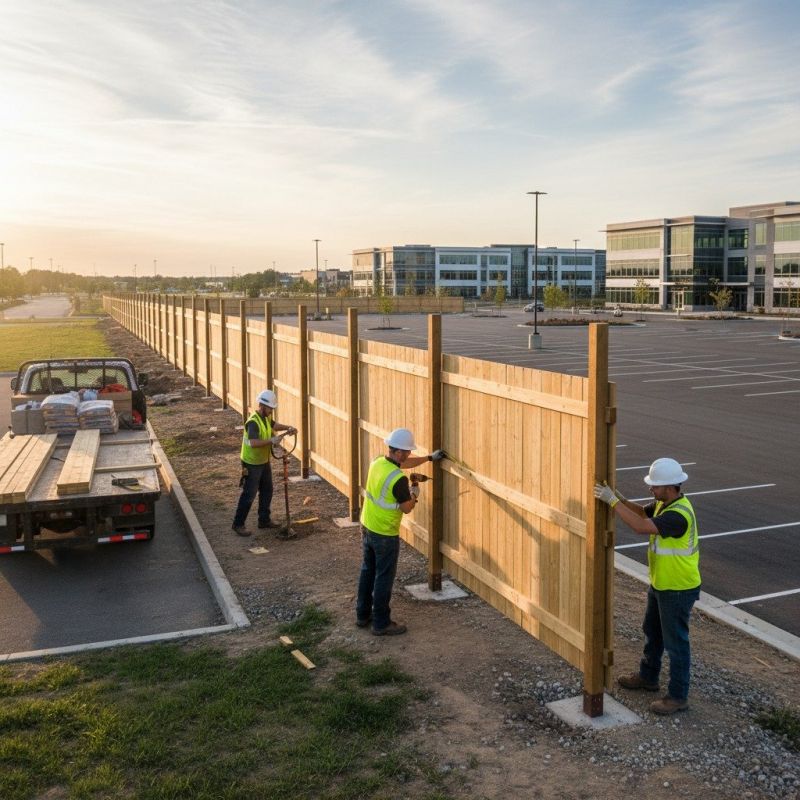 Concrete Fence Installation detail