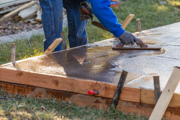 Patio Slab Construction in Ashburn